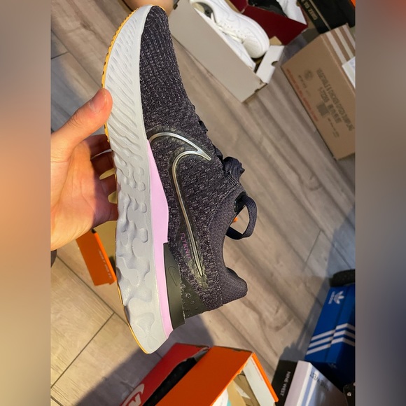 ❌❌❌ NIKE REACT INFINITY RUN FK3 violet cave color DH5392 502 size 10 - Picture 6 of 7